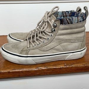 Vans MTE Sk8 Hi Top Shoes Aztec Fleece Lined